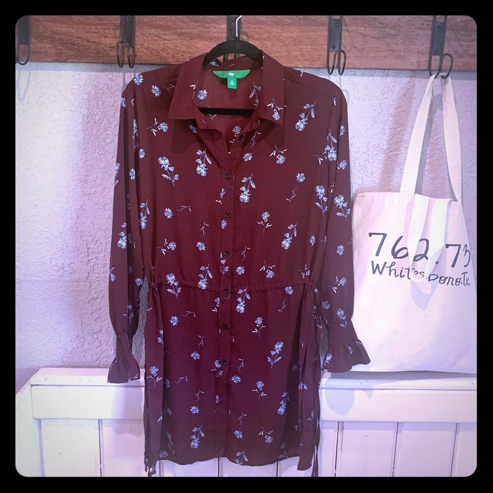 Maroon Tunic Blouse